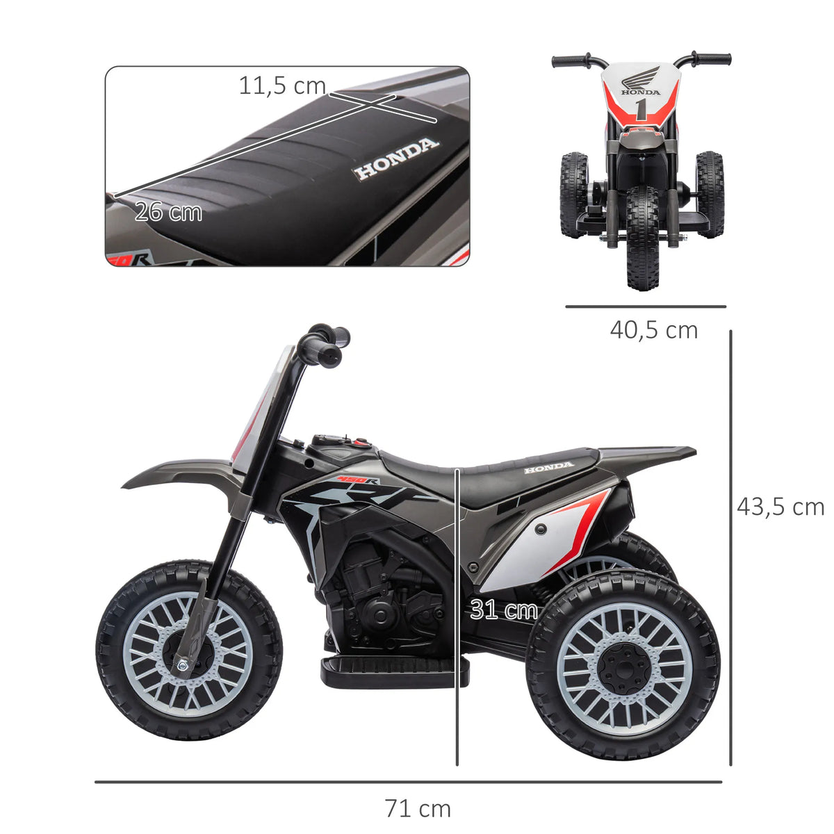 Moto Électrique Enfant Honda CRF450RL