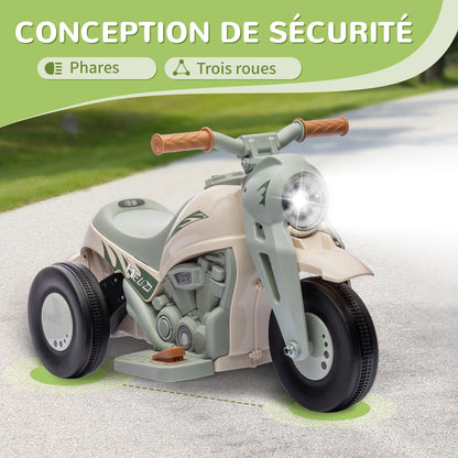 Moto Électrique Enfant Bulles et Lumières