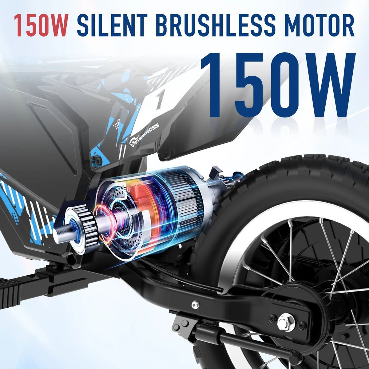 Moto Électrique Enfant 2 Vitesses Tout-Terrain