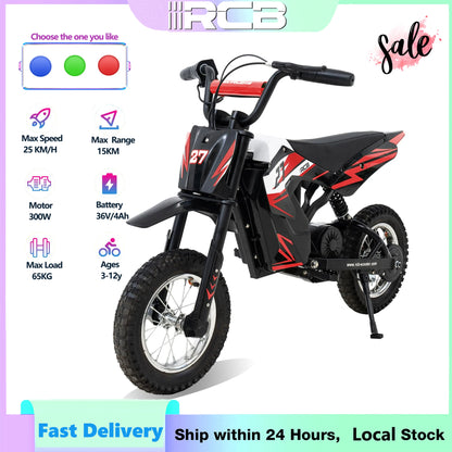 Moto Électrique Enfant 3 Vitesses 25 km/h