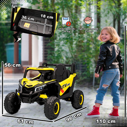 Voiture Électrique Enfant Buggy Démarrage Progressif