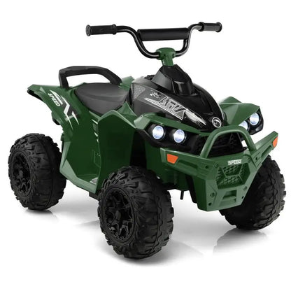 Quad Électrique Enfant Klaxon et Phares LED Vert