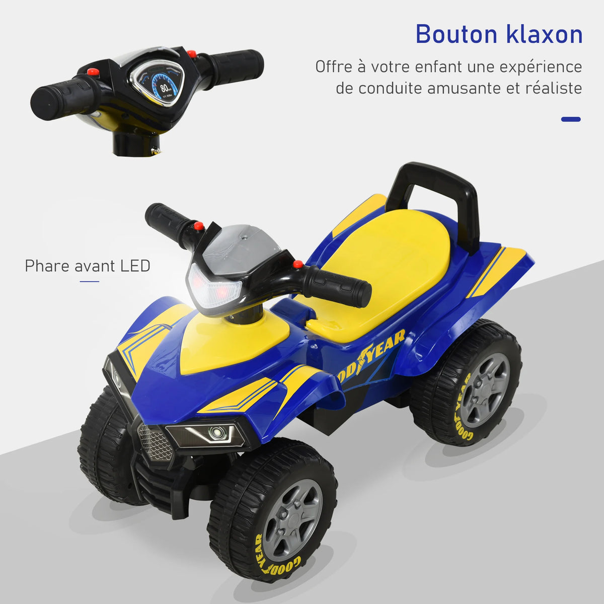 Quad Électrique Enfant Porteur Effets Lumineux