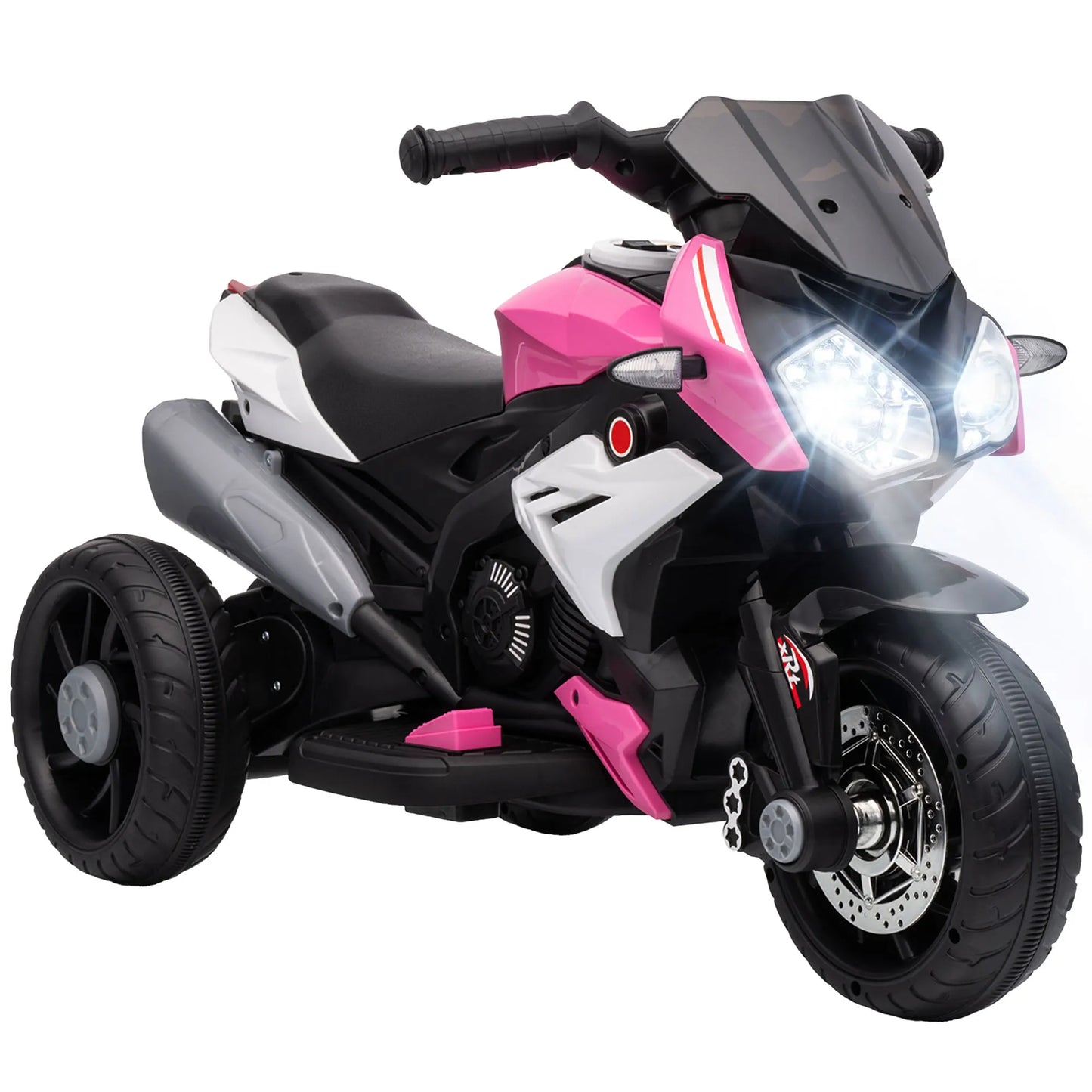 Moto Électrique Enfant 3 Roues Sonore Rose