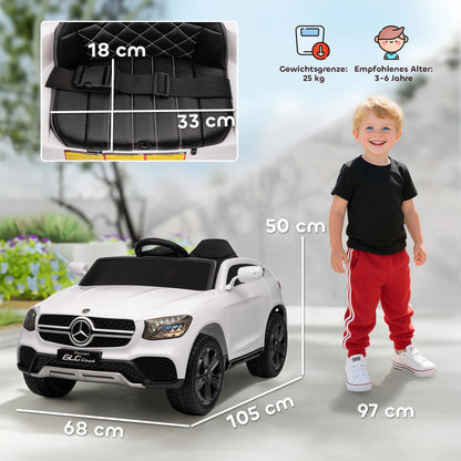 Voiture Électrique Enfant 3 Vitesses Phares LED Blanche
