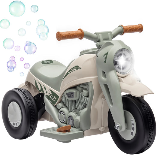 Moto Électrique Enfant Bulles et Lumières