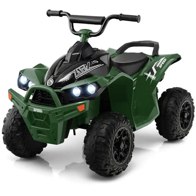 Quad Électrique Enfant Klaxon et Phares LED Vert