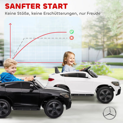 Voiture Électrique Enfant 3 Vitesses Phares LED Blanche