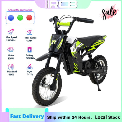 Moto Électrique Enfant 3 Vitesses 25 km/h