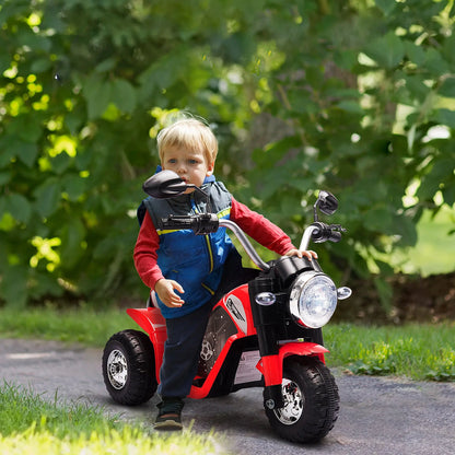Moto Électrique Enfant 3 Roues Tout-Terrain Rouge