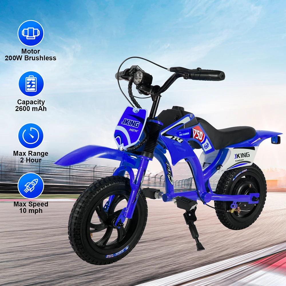 Moto Électrique Enfant Cross 200W Longue Autonomie