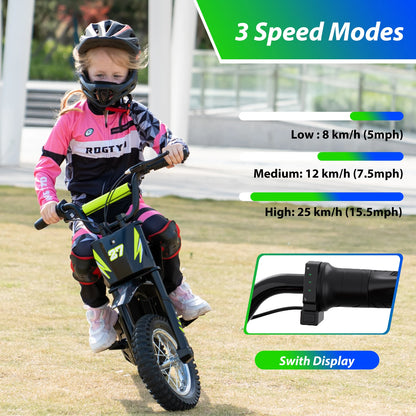 Moto Électrique Enfant 3 Vitesses 25 km/h
