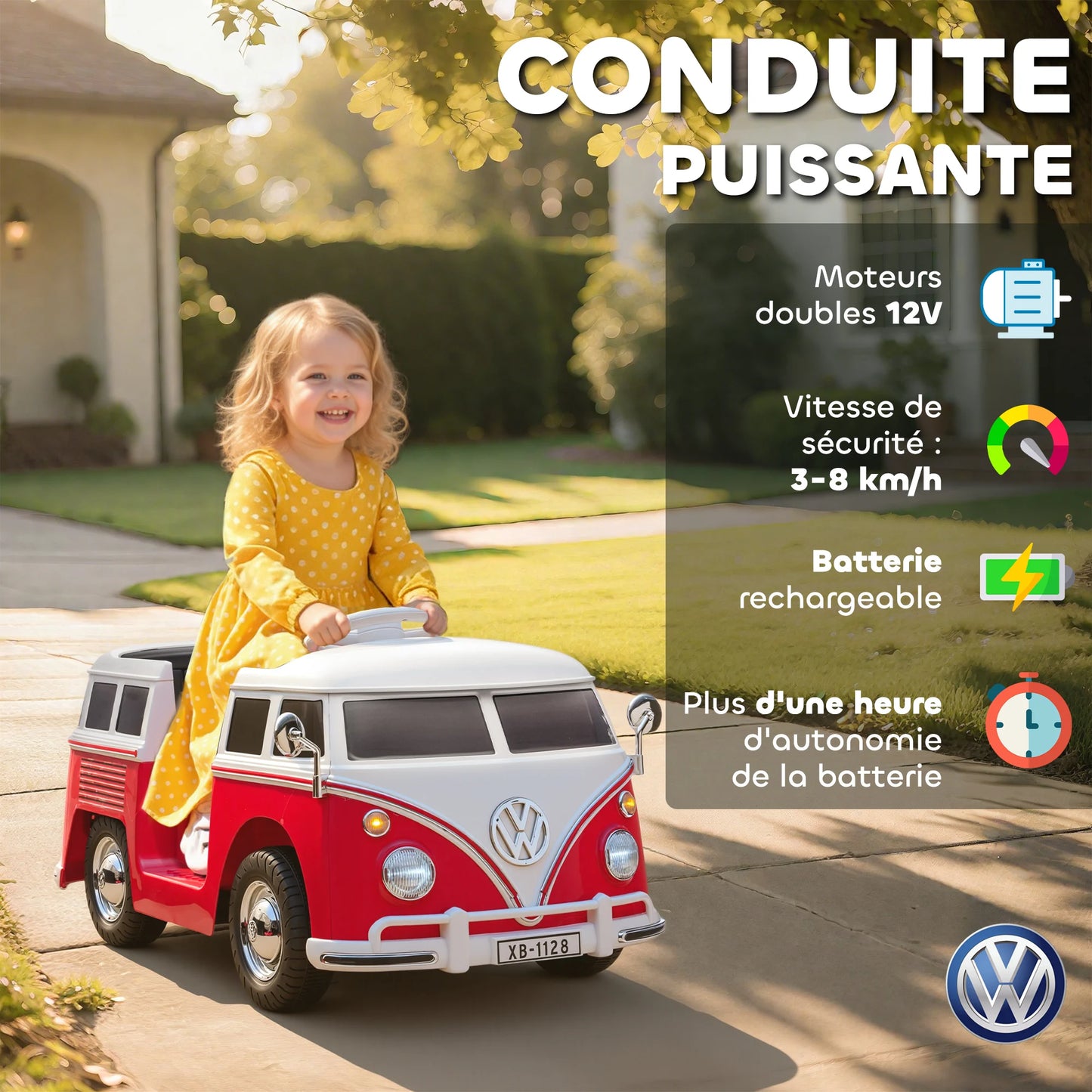 Voiture Électrique Enfant Volkswagen T1