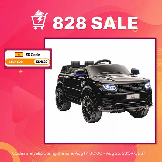 Voiture Électrique Enfant Grand Format Noire