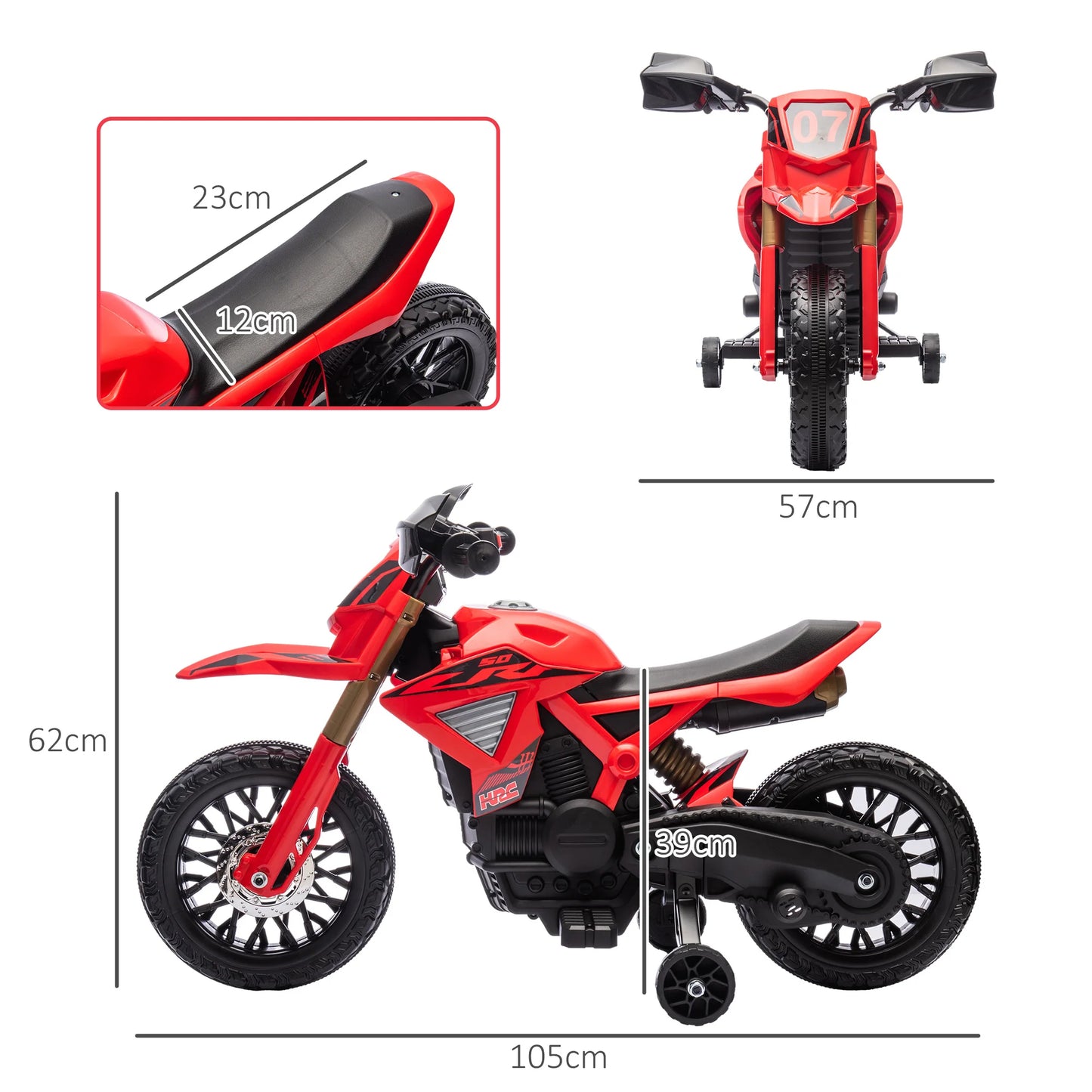 Moto Électrique Enfant Cross 2 Moteurs