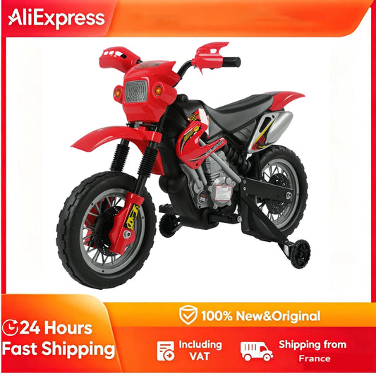 Moto Électrique Enfant Tout-Terrain Lumières et Musique