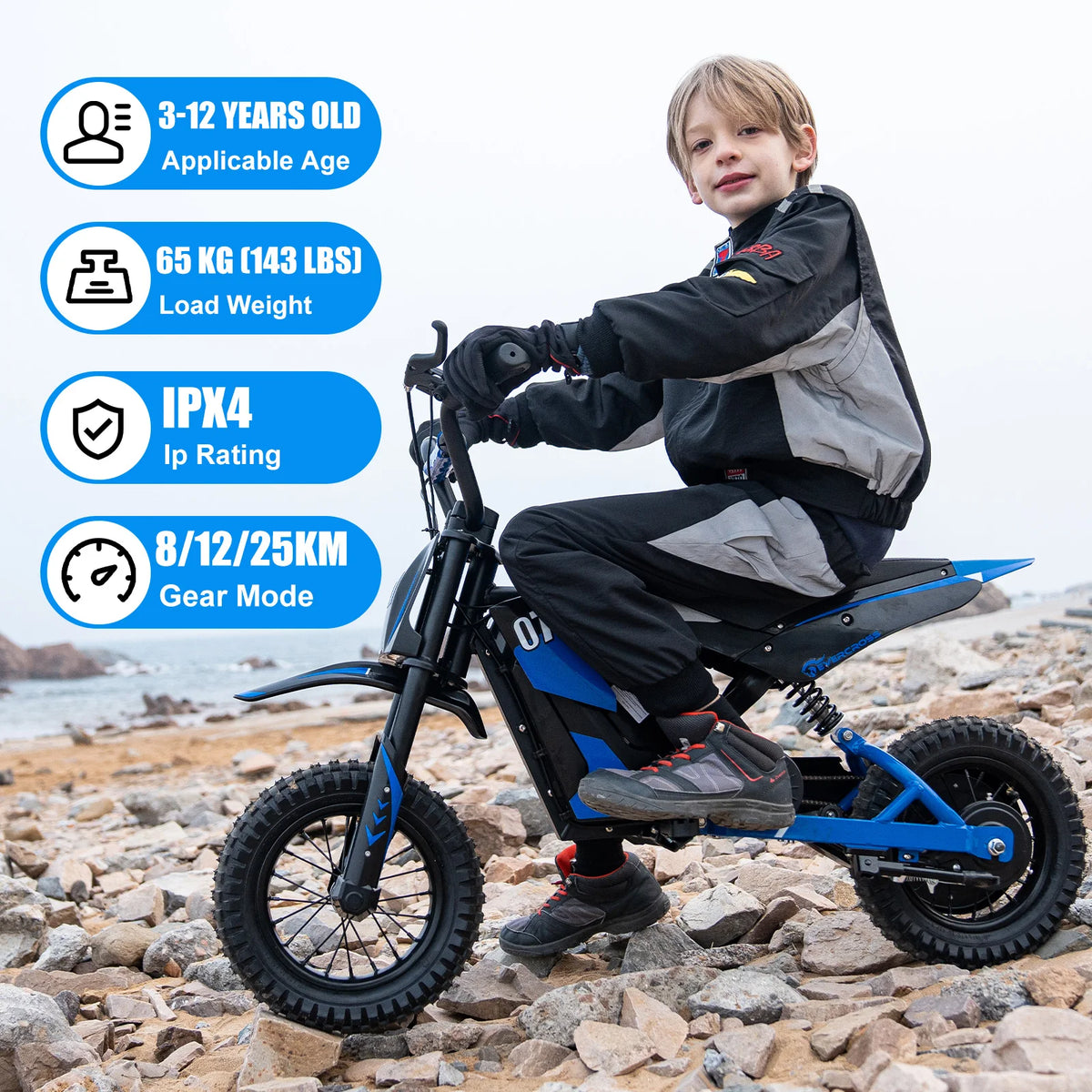 Moto Électrique Enfant 300W Grande Autonomie