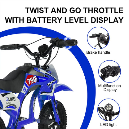 Moto Électrique Enfant Cross 200W Longue Autonomie