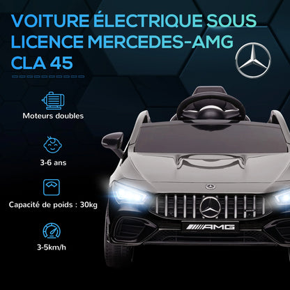 Voiture Électrique Enfant Mercedes AMG CLA45 2 Moteurs