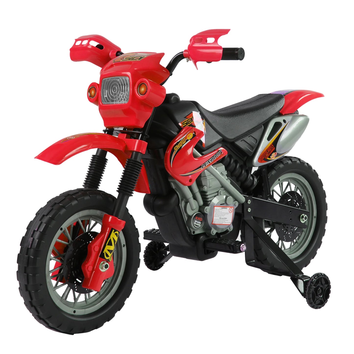 Moto Électrique Enfant Motocross Klaxon Rouge