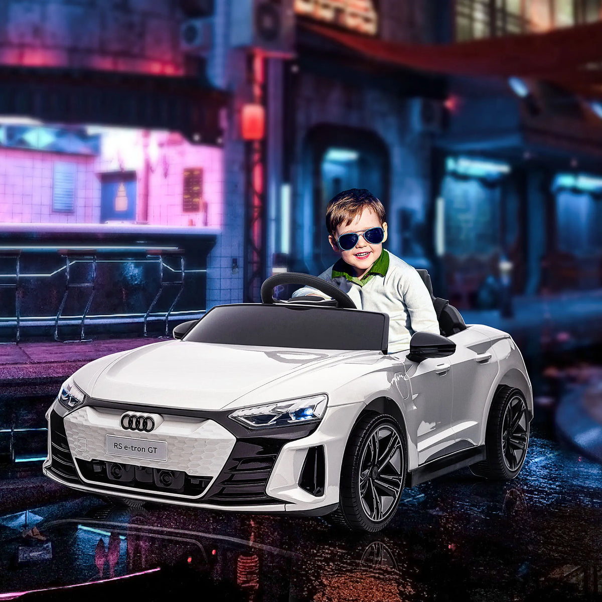 Voiture Électrique Enfant Ceinture Phares et Musique