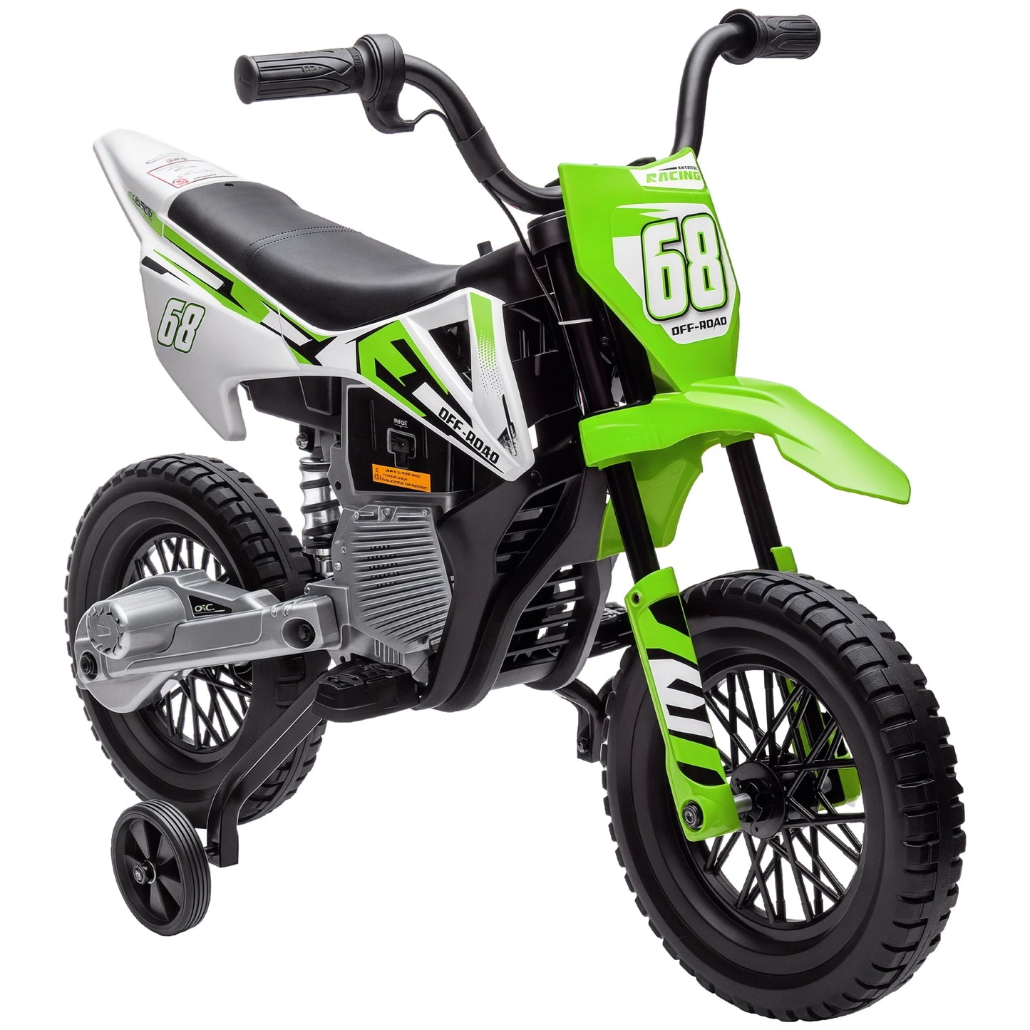 Moto Électrique Enfant Roues d'Apprentissage Musique