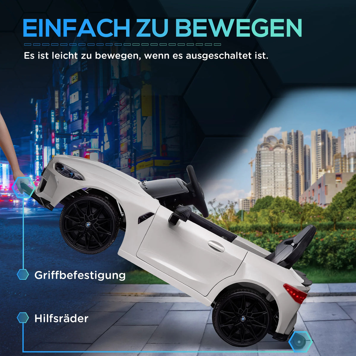 Voiture Électrique Enfant Haut-Parleurs Feux Arrière
