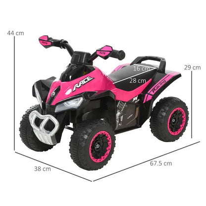Quad Enfant à Pousser Musique Rose