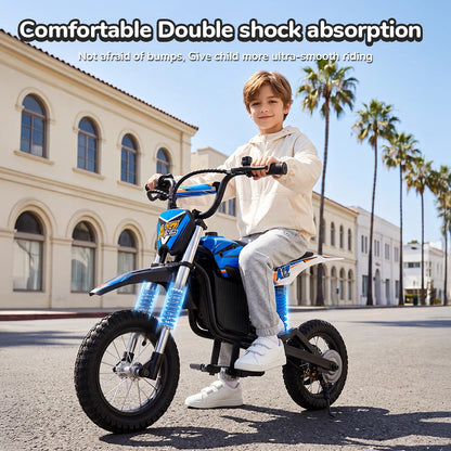 Moto Électrique Enfant Dirt Bike 350W Tout-Terrain