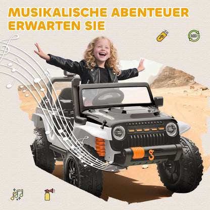 Voiture Électrique Enfant Duo Parent Enfant Haut-Parleur