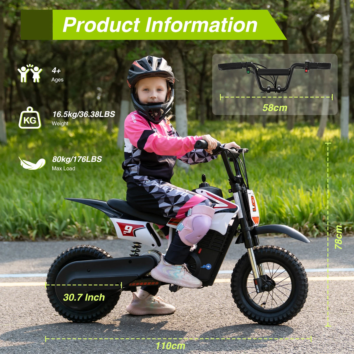Moto Électrique Enfant Double Suspension