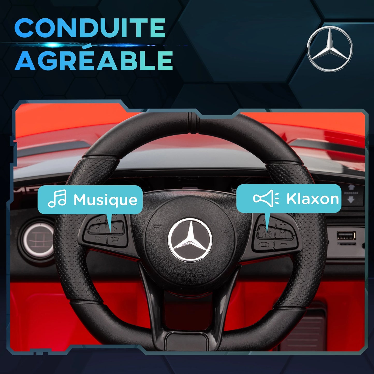 Voiture Électrique Enfant Mercedes AMG GTR