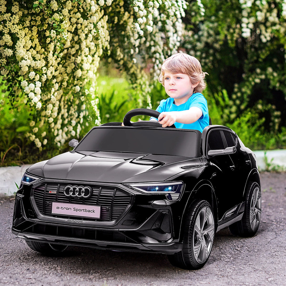 Voiture Électrique Enfant Poussette Ceinture Musicale