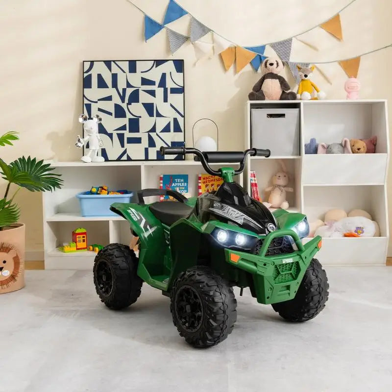 Quad Électrique Enfant Klaxon et Phares LED Vert