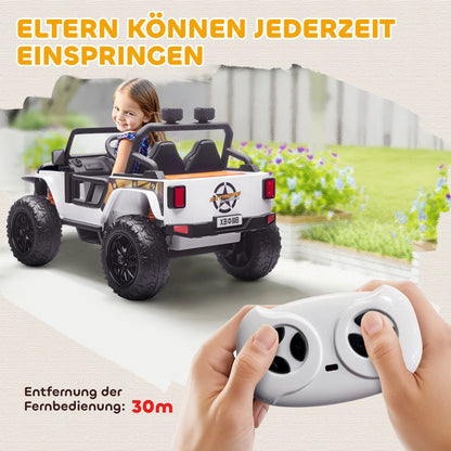 Voiture Électrique Enfant Duo Parent Enfant Haut-Parleur
