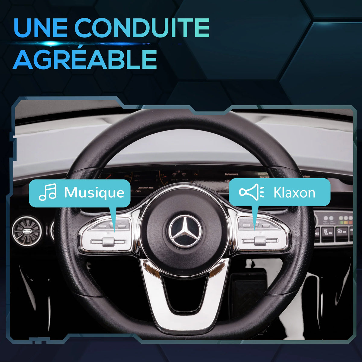 Voiture Électrique Enfant Mercedes AMG CLA45 2 Moteurs