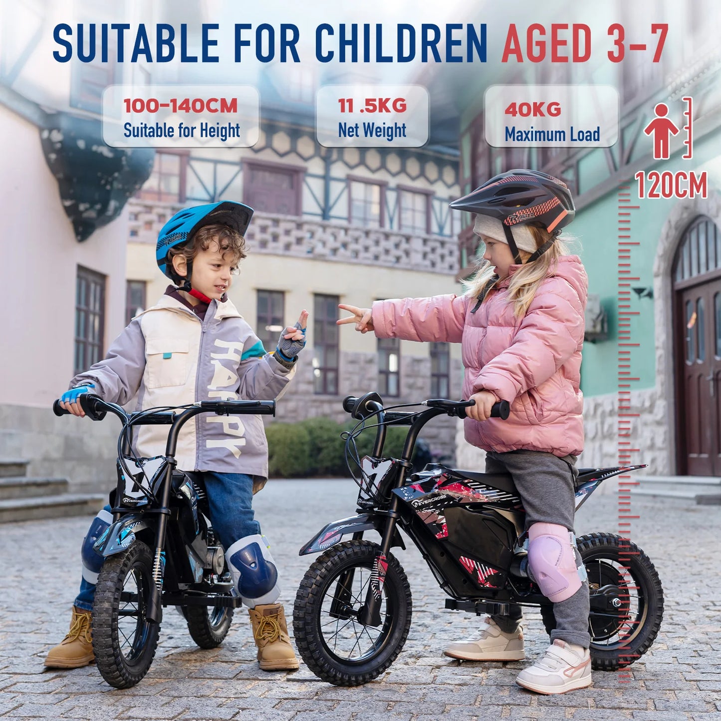 Moto Électrique Enfant 2 Vitesses Tout-Terrain