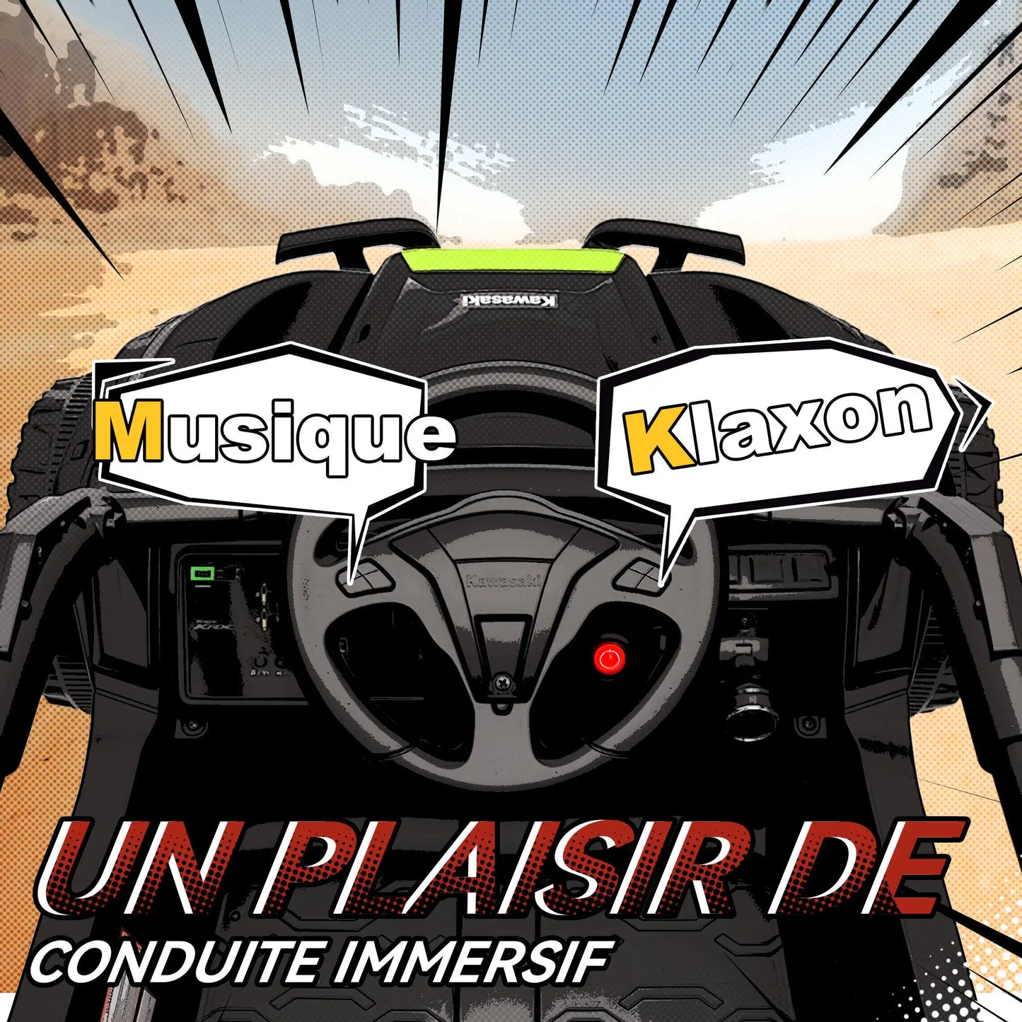 Voiture Électrique Enfant Kawasaki Teryx