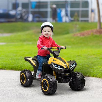 Quad Électrique Enfant 2 Moteurs 2 Vitesses Jaune