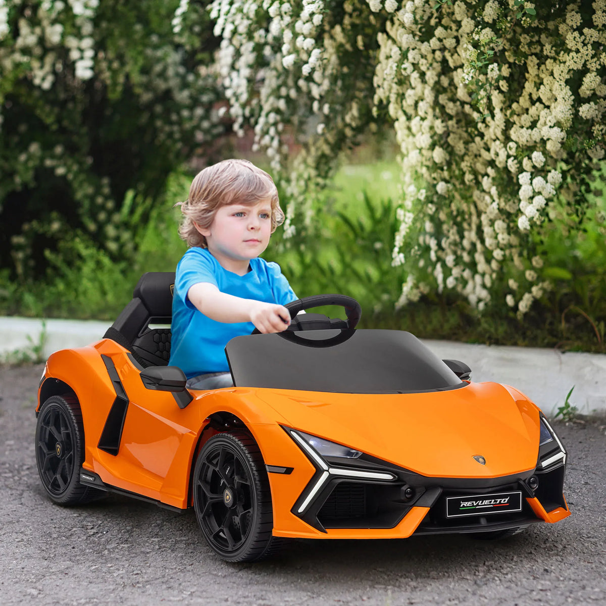 Voiture Électrique Enfant Châssis Métal Orange