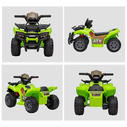 Quad Électrique Enfant Marche Avant Musique Vert
