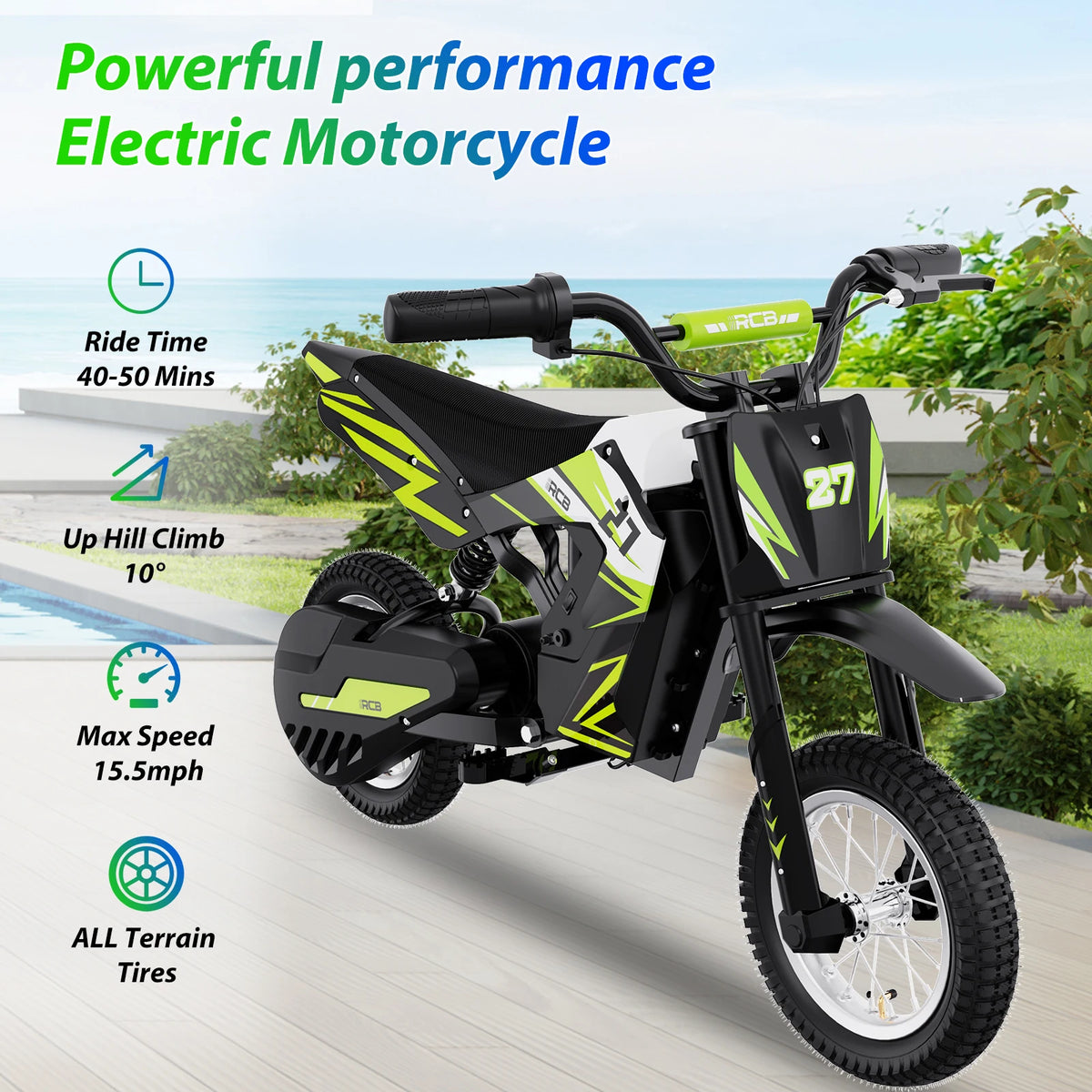 Moto Électrique Enfant 3 Vitesses 25 km/h