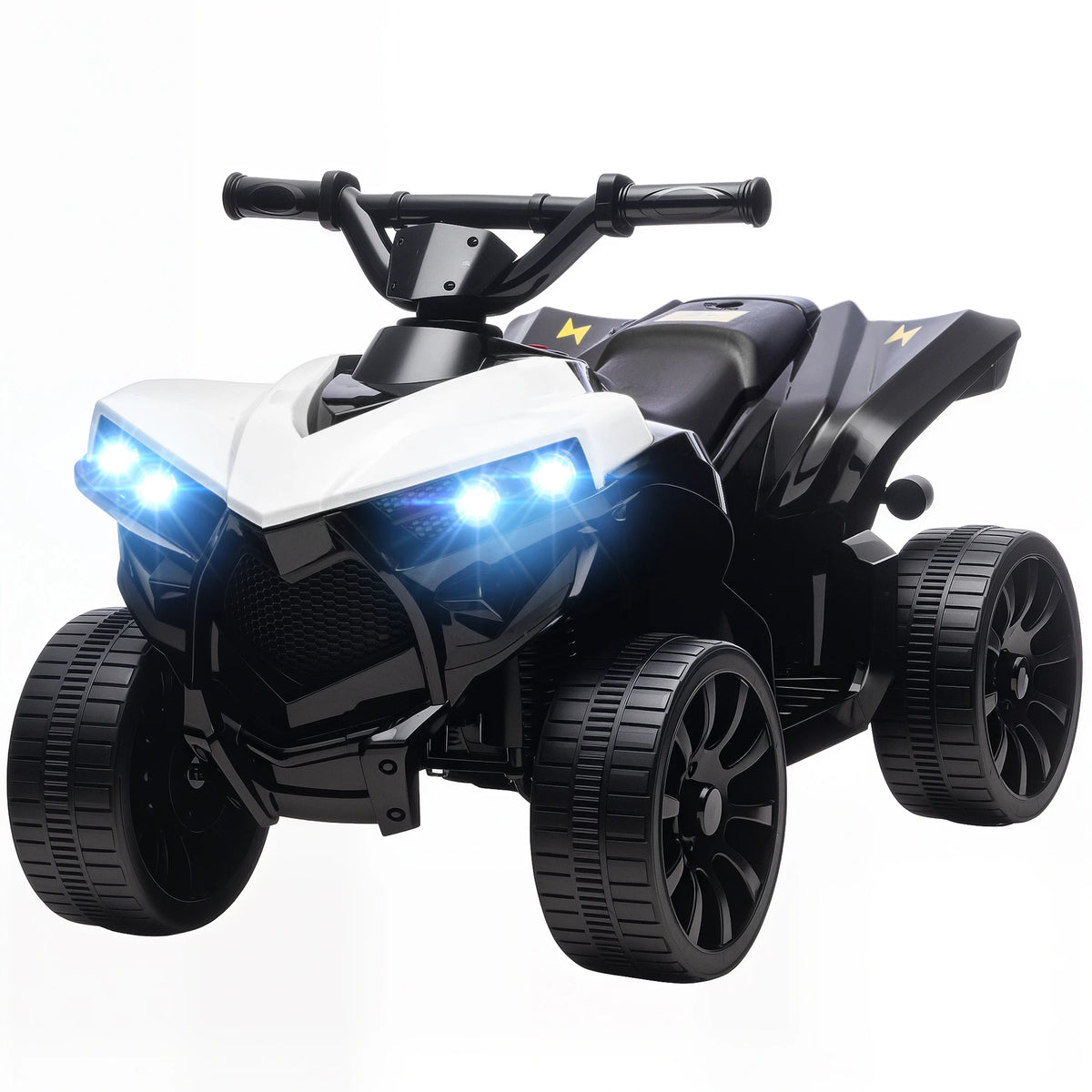 Quad Électrique Enfant ATV Musique et Phares Blanc