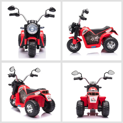 Moto Électrique Enfant 3 Roues Tout-Terrain Rouge
