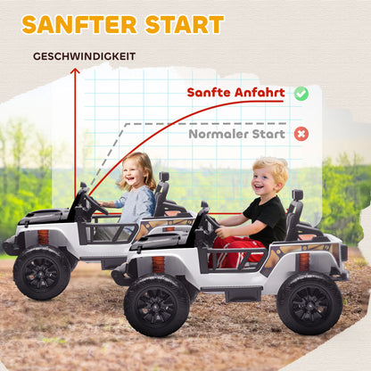 Voiture Électrique Enfant Duo Parent Enfant Haut-Parleur