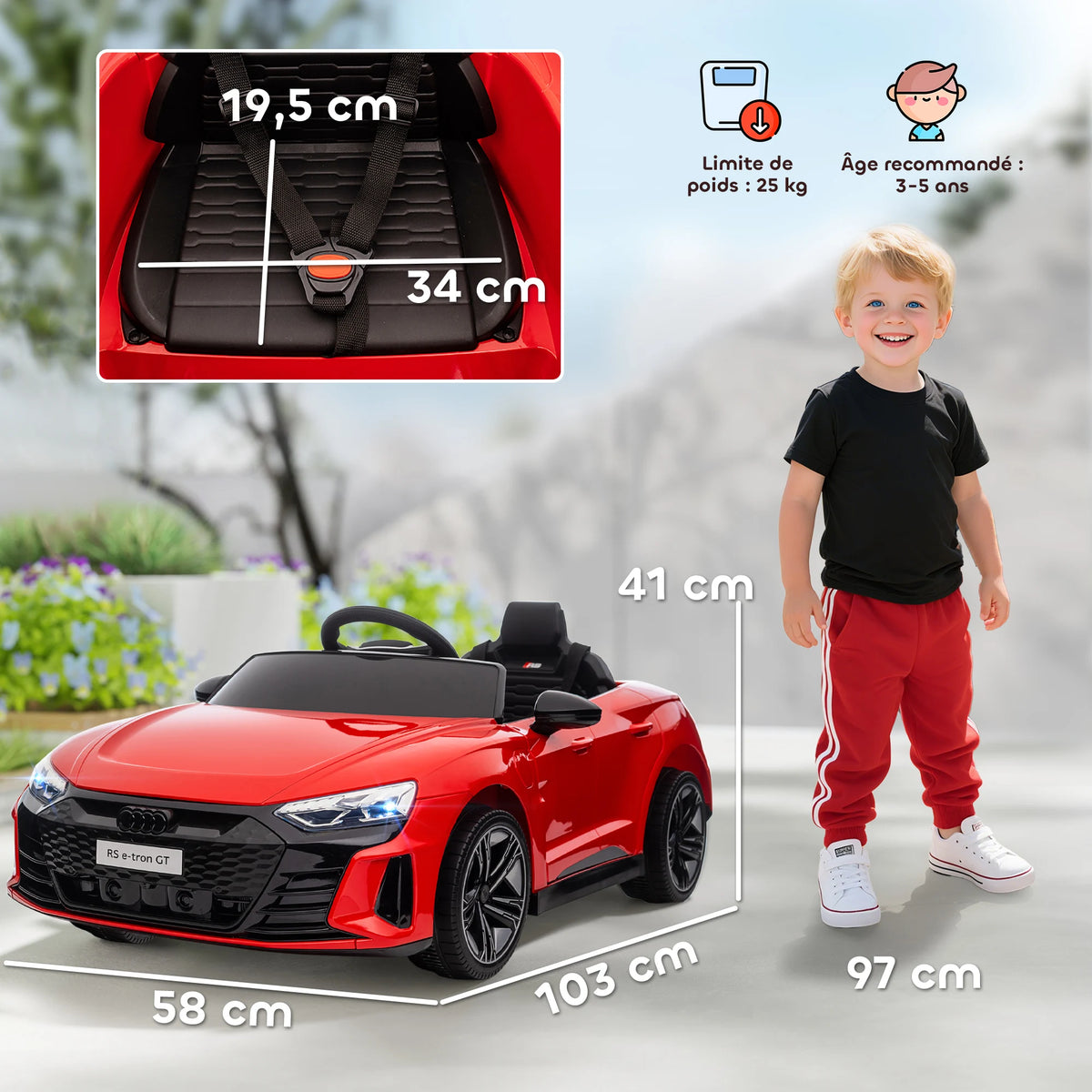 Voiture Électrique Enfant Télécommande Parentale