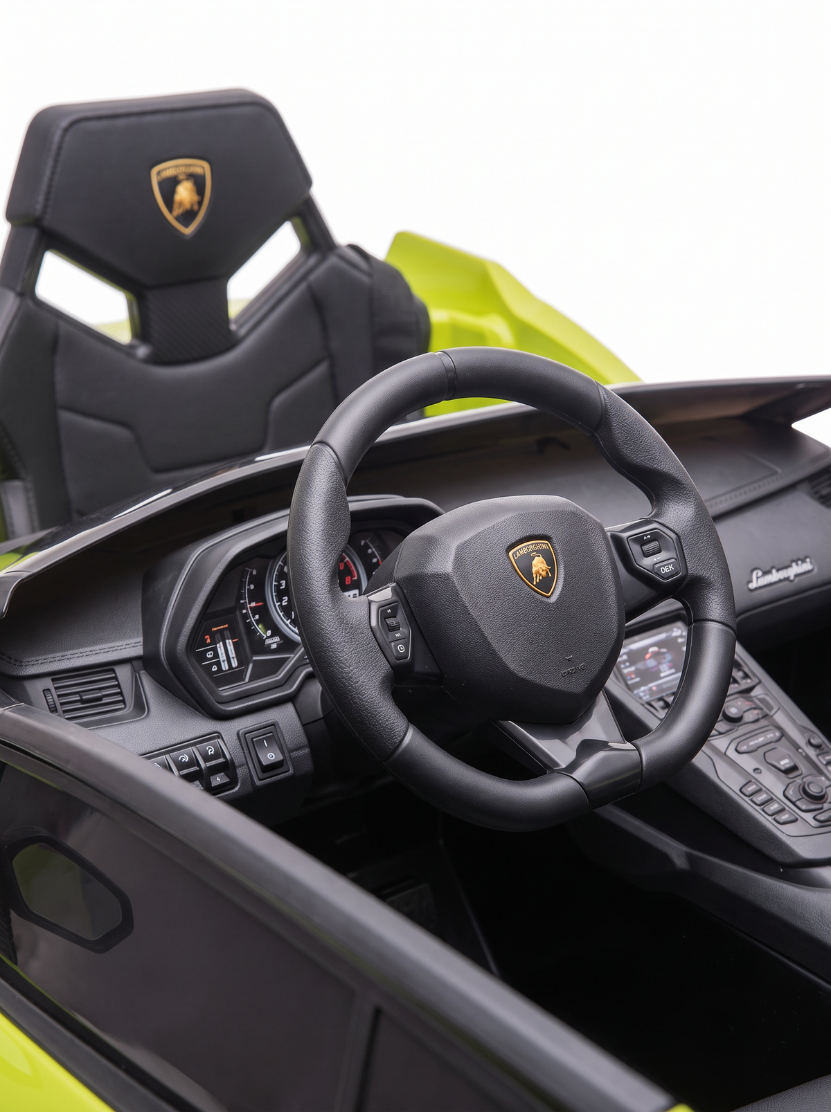Voiture électrique enfant Lamborghini Sian Sport - vue tableau de bord