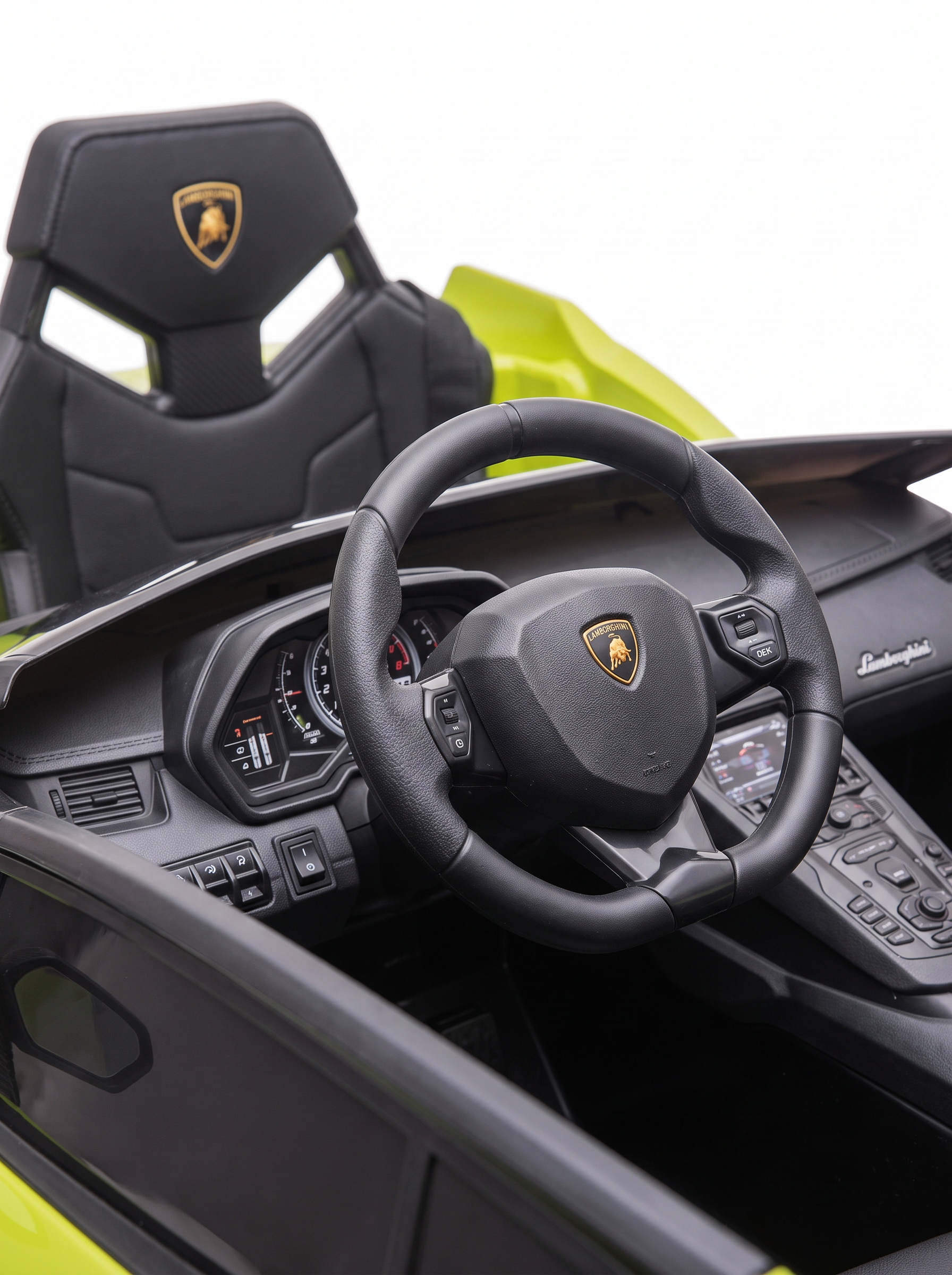 Voiture électrique enfant Lamborghini Sian Sport - vue tableau de bord